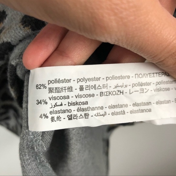 Zara Gray Leopard Mini Dress/Tunic - Picture 5 of 7